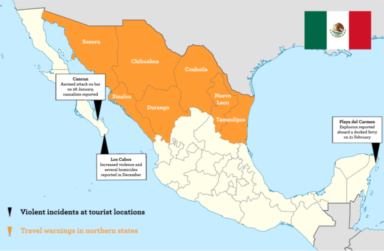 Mexico sees increased violence in popular tourist destinations | Safey ...